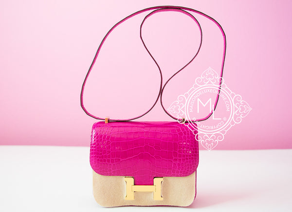 Elysées Boutique – #H149 Constance Compact Croc - Elysées Boutique