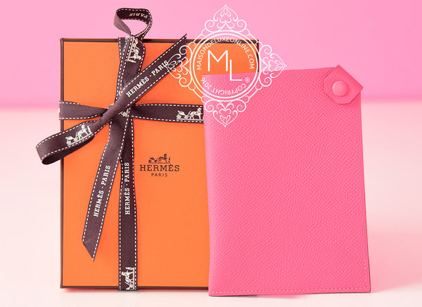 Hermès Tarmac Passport Holder Pink 8W Rose Azalee Epsom Leather