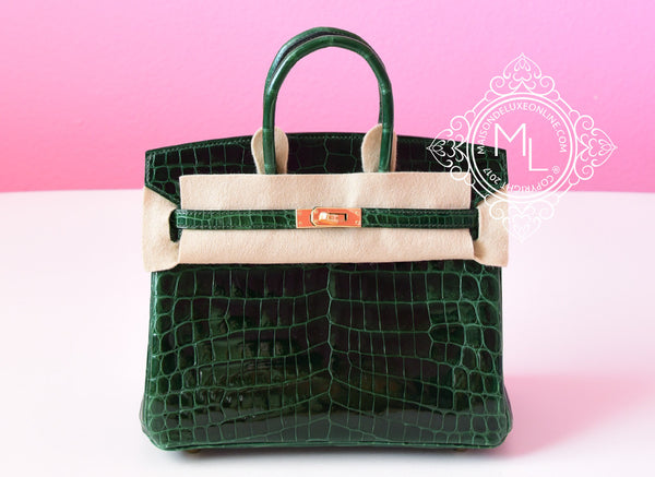 Hermes Kelly Bag Green Crocodile | 3D model