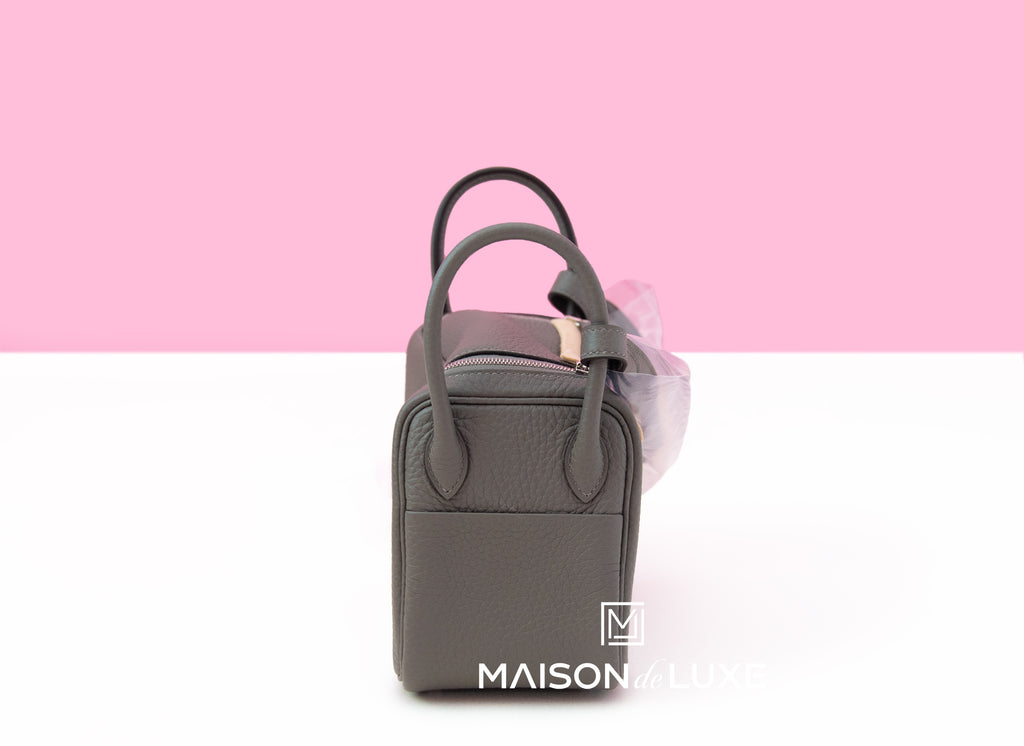 Brand New Hermès Mini Lindy Mauve Pale Pink Verso Gold Palladium Hardware  2023