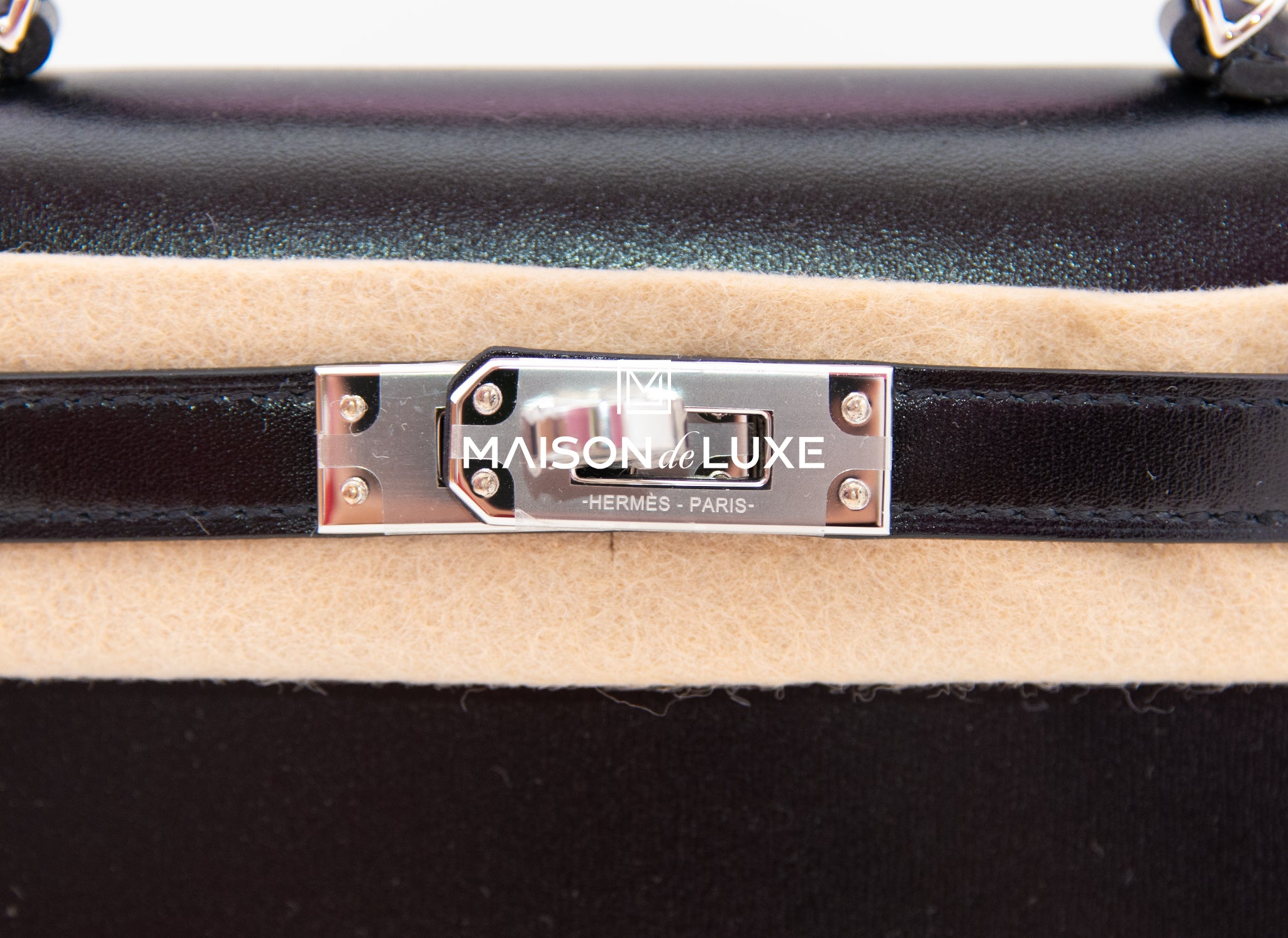 Hermès 2022 Box Mini Kelly II Box Sellier 20 - Black Handle Bags, Handbags  - HER525462