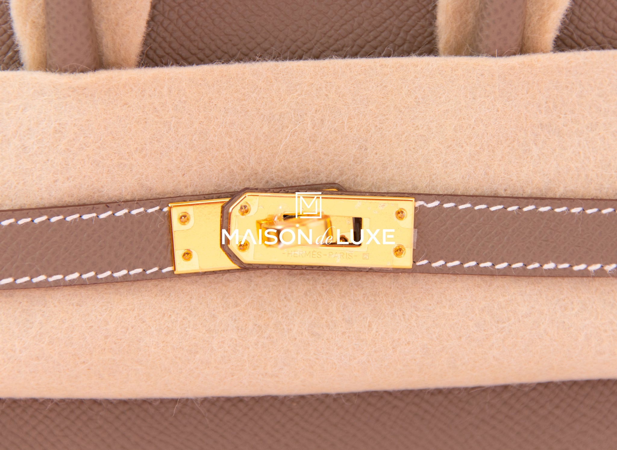 Hermes Birkin Sellier 25 Etoupe Epsom Gold Hardware – Madison Avenue Couture