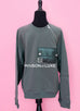 Hermes Vert De Gris Pocket Crewneck Sweater L