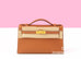 Hermes Mini Kelly Pochette Gold Swift