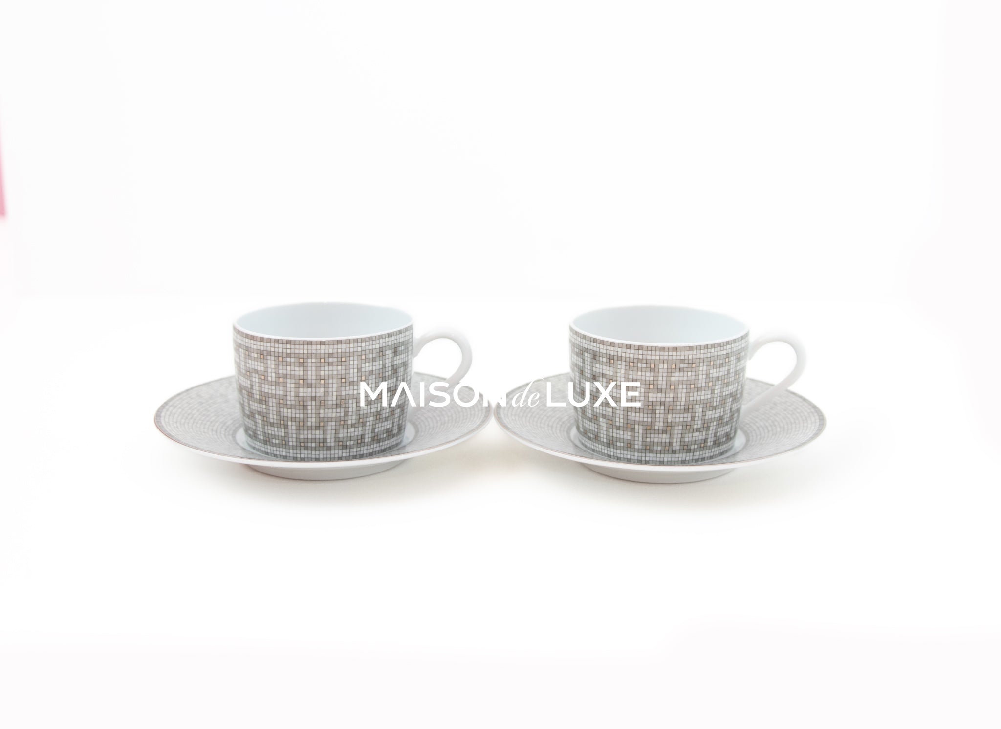 Shop HERMES Mosaique au 24 2020-21FW Mosaique Au 24 Platinum Tea Cup And  Saucer (P035016P , P026016P) by ksgarden