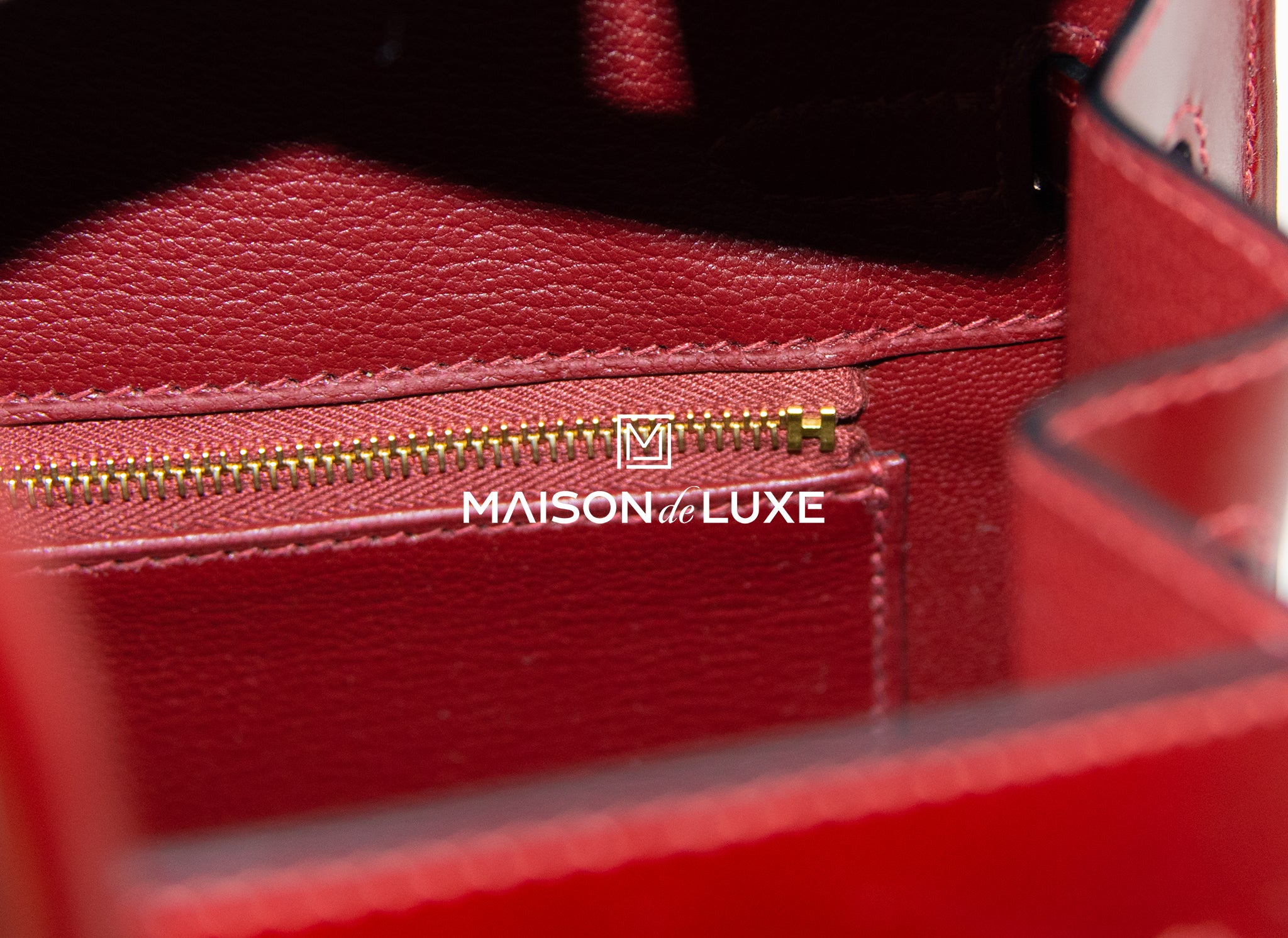 A PERSONALIZED ROUGE H CALF BOX LEATHER HAC BIRKIN 60 WITH GOLD HARDWARE,  HERMÈS, 1993