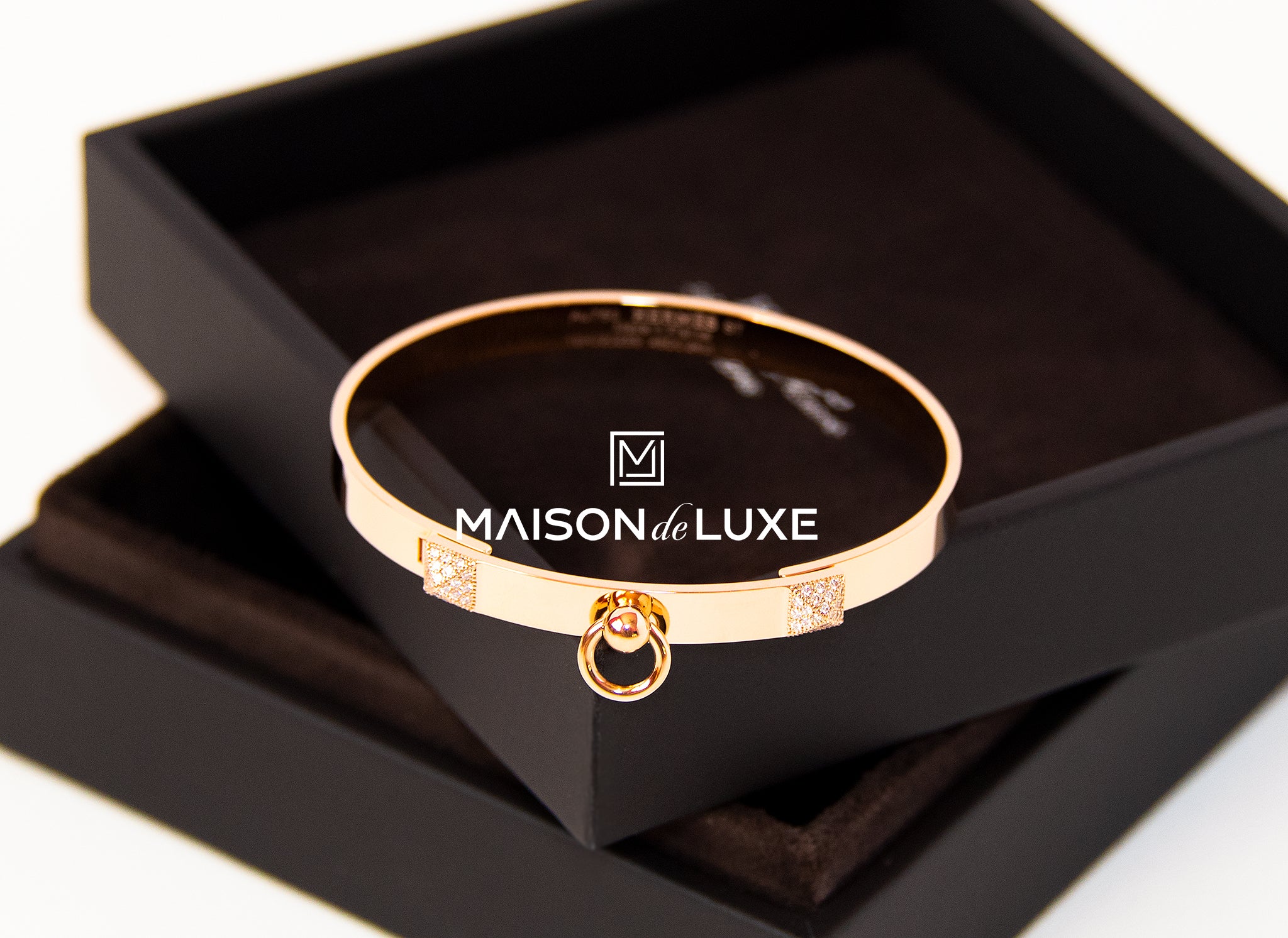 Hermès Chaîne d'Ancre contours diamond Bracelet 750(PG) 5.3g｜yz059222｜ALLU  UK｜The Home of Pre-Loved Luxury Fashion