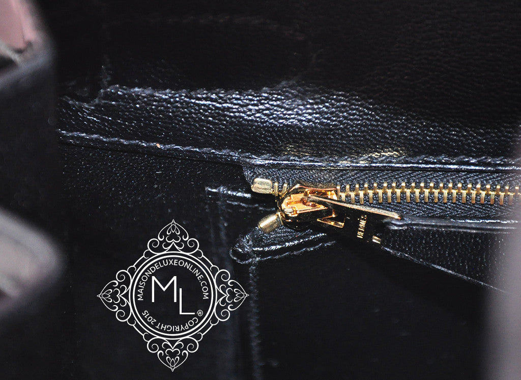 Hermès Birkin 30cm Crocodile Matte Alligator 89 Noir Gold Hardware – SukiLux