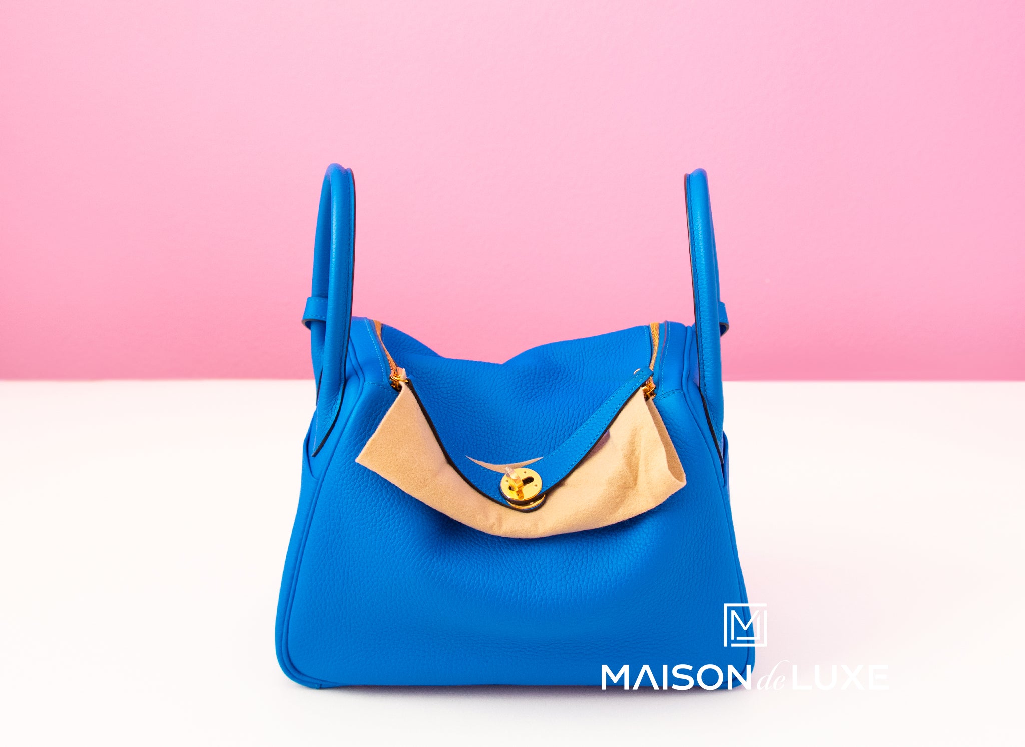Hermès Hermès Birkin 30 Taurillon Clemence Leather Handbag-Bleu Agate Gold  Hardware (Top Handle)