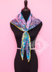 Hermes Purple Twill Silk 90 cm Flowers of South Africa Scarf