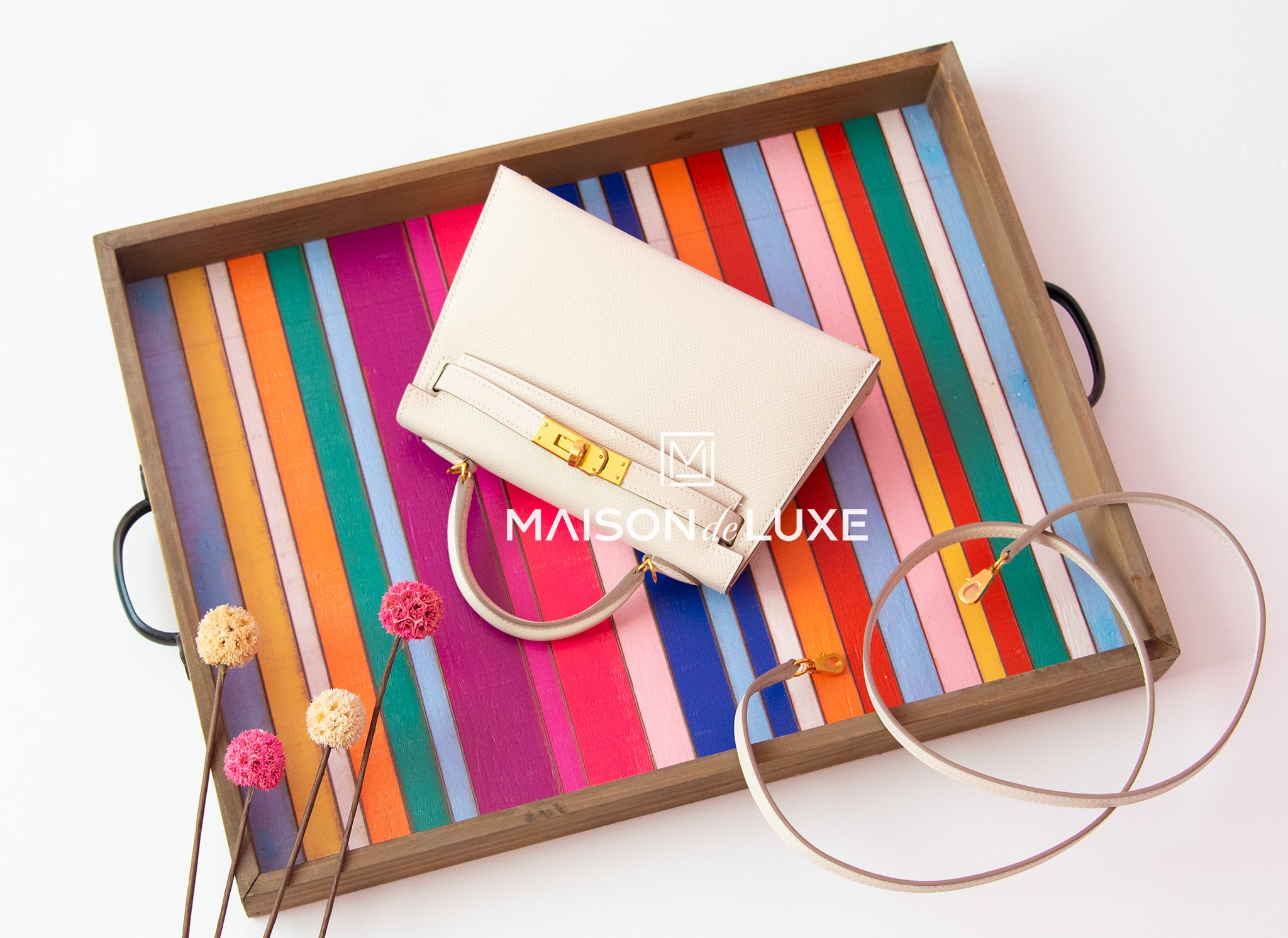 Hermes Craie Swift Mini Kelly Pochette – Luxefectly
