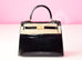 Hermes Noir Black GHW Niloticus Crocodile Sellier Kelly 25 Handbag - New - MAISON de LUXE - 1