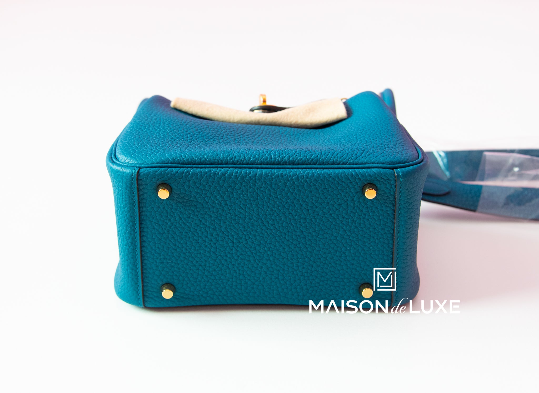 Hermes Mini Lindy 20 In Vert Cypress Taurillon Clemence With Gold Hardware  | ModeSens