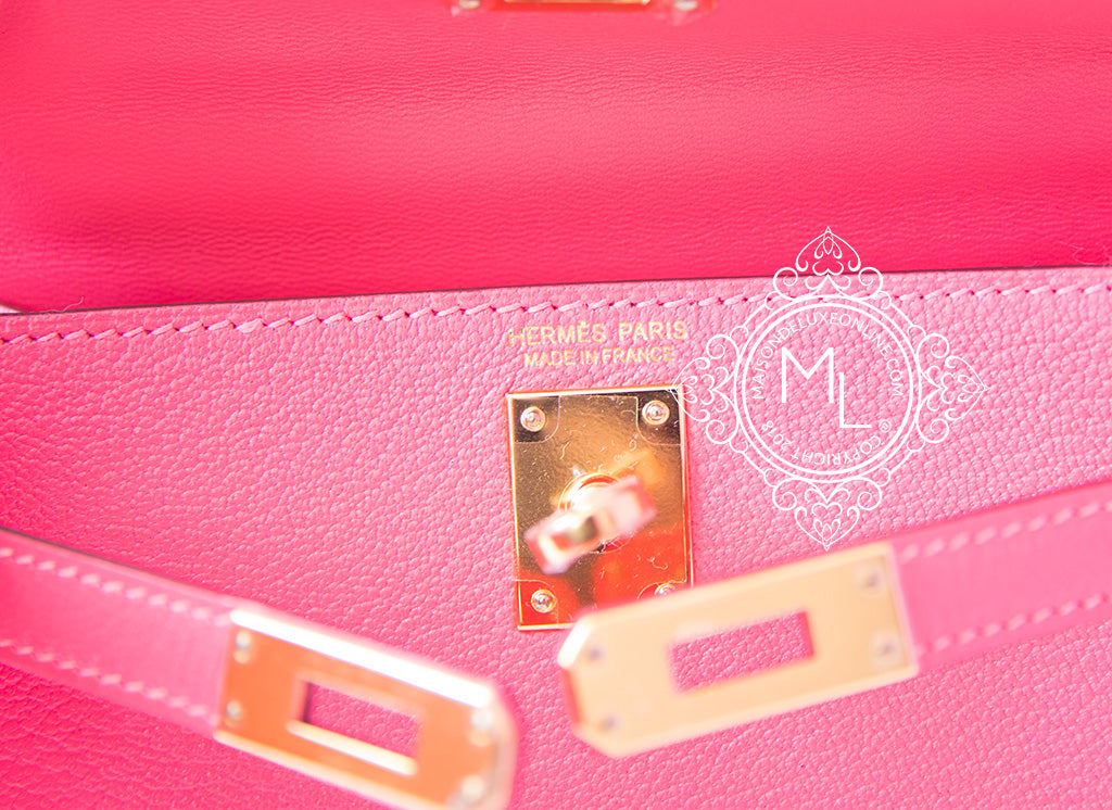 Hermès Mini Kelly Rose & Rouge coeur – Iconics Preloved Luxury