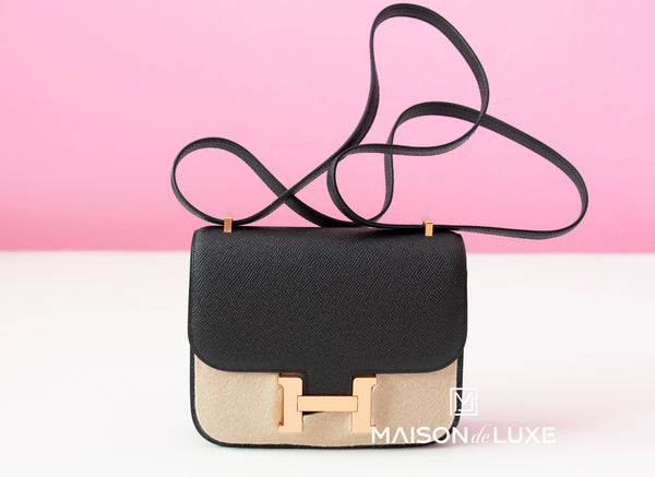 Hermes Constance Mini 18 Noir Black Epsom Handbag – MAISON 