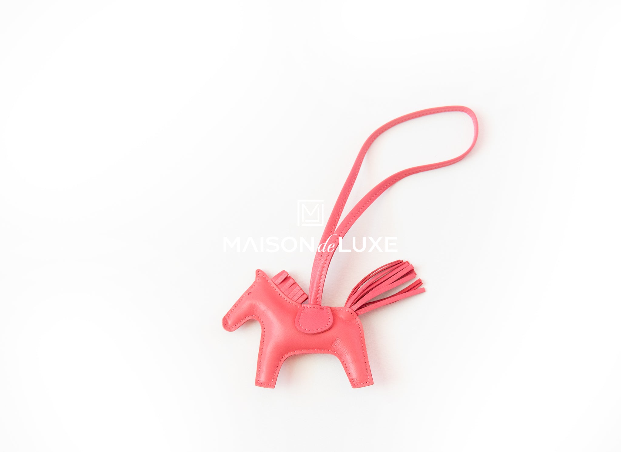 Hermes Rose Azalee Grigri Horse Rodeo Charm GM – Madison Avenue Couture