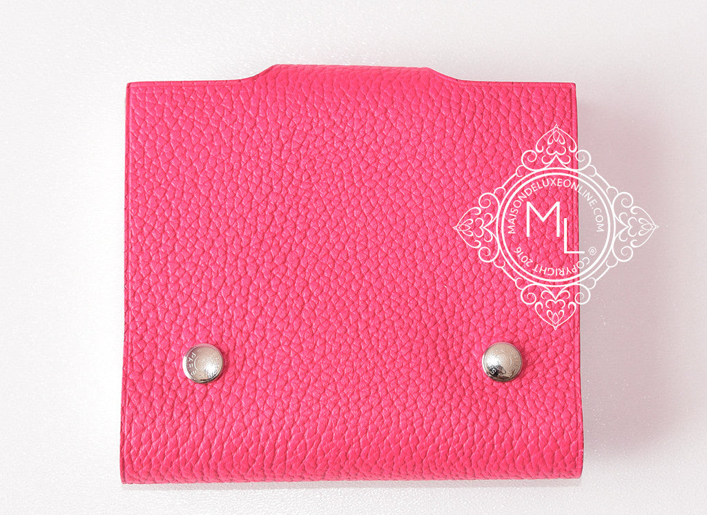 Authentic HERMES Agenda Cover Square H Leather Pink 96273