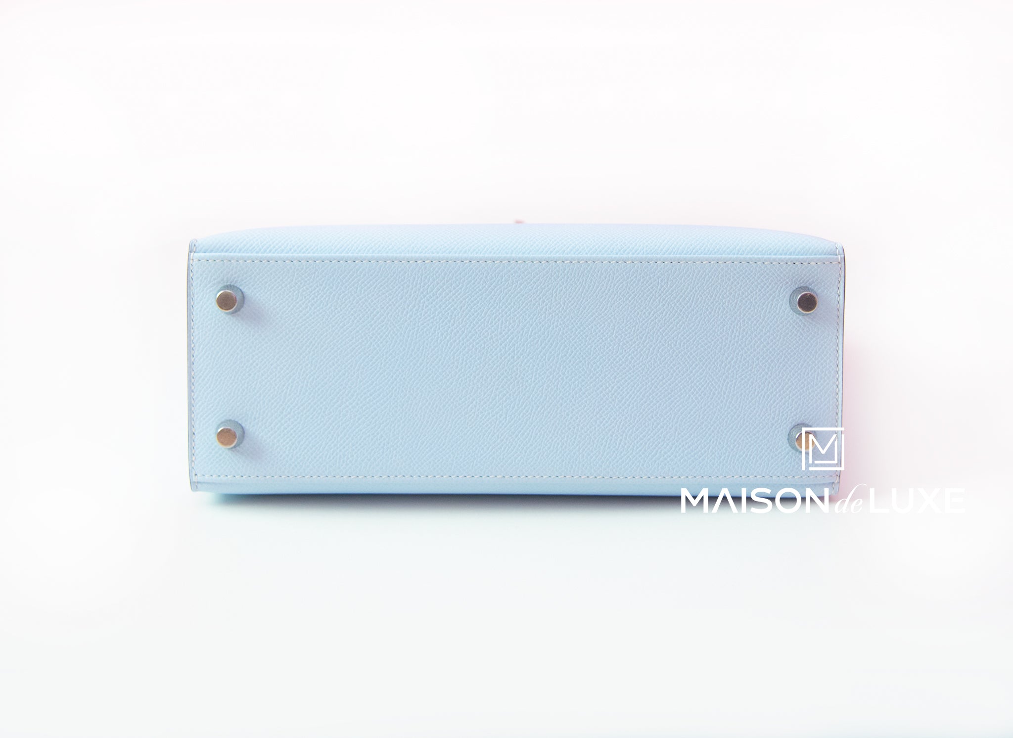 Hermes Kelly Sellier 25 Bleu Brume Epsom Gold Hardware – Madison
