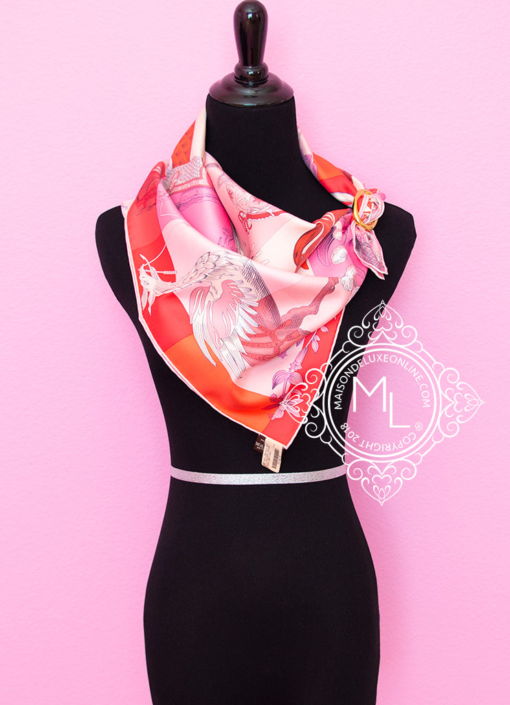 Hermes Picotin Womens Lightweight Scarves & Shawls, Pink