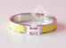 Hermes Jaune Citron Clic Clac Narrow Enamel Bracelet Cuff PM - New - MAISON de LUXE - 2