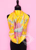 Hermes Yellow Twill Silk 90 cm Chemins de Corail Scarf