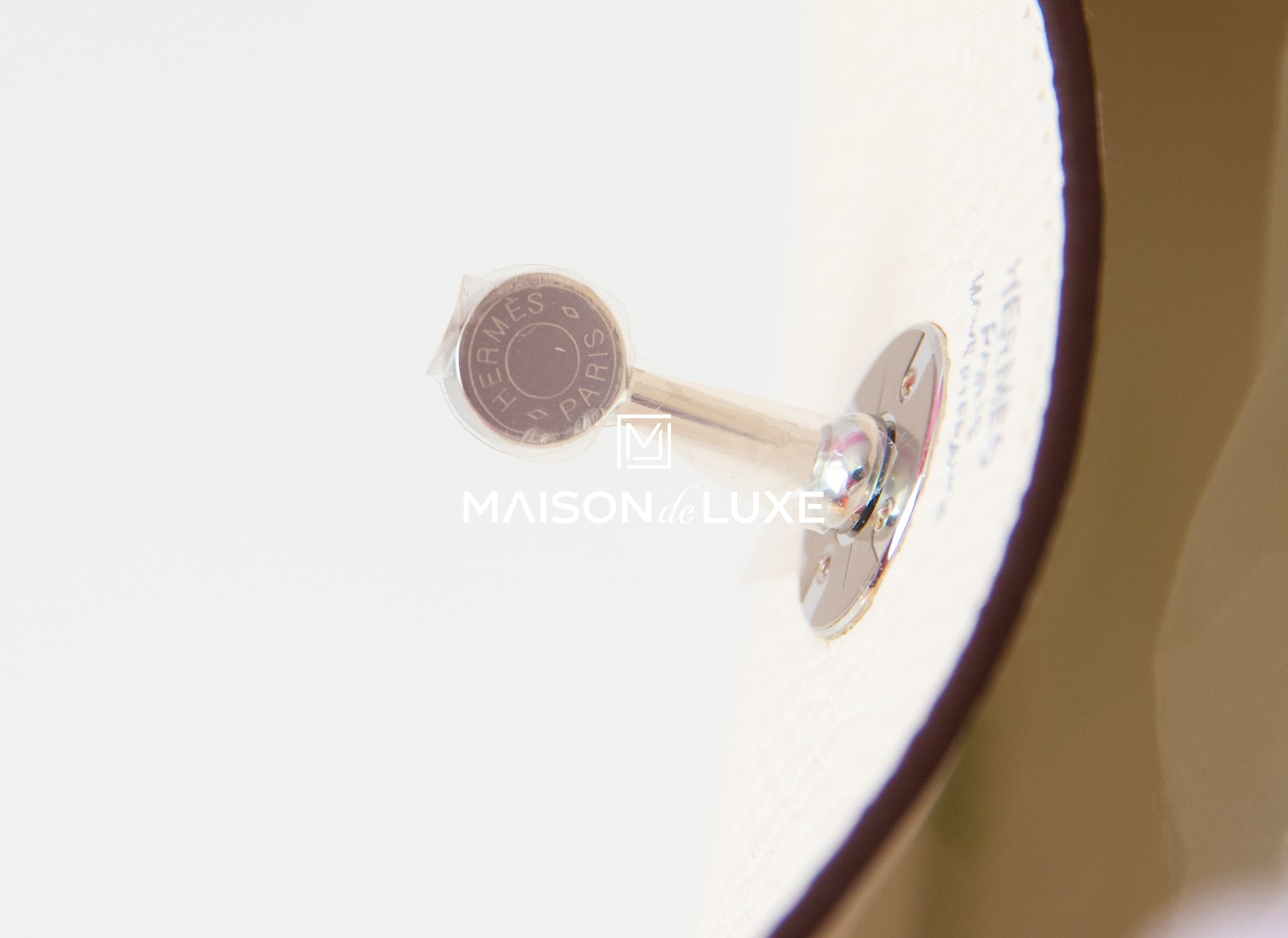 Hermès Mini Lindy Nata/Citron Clemece With Silver Hardware - AG