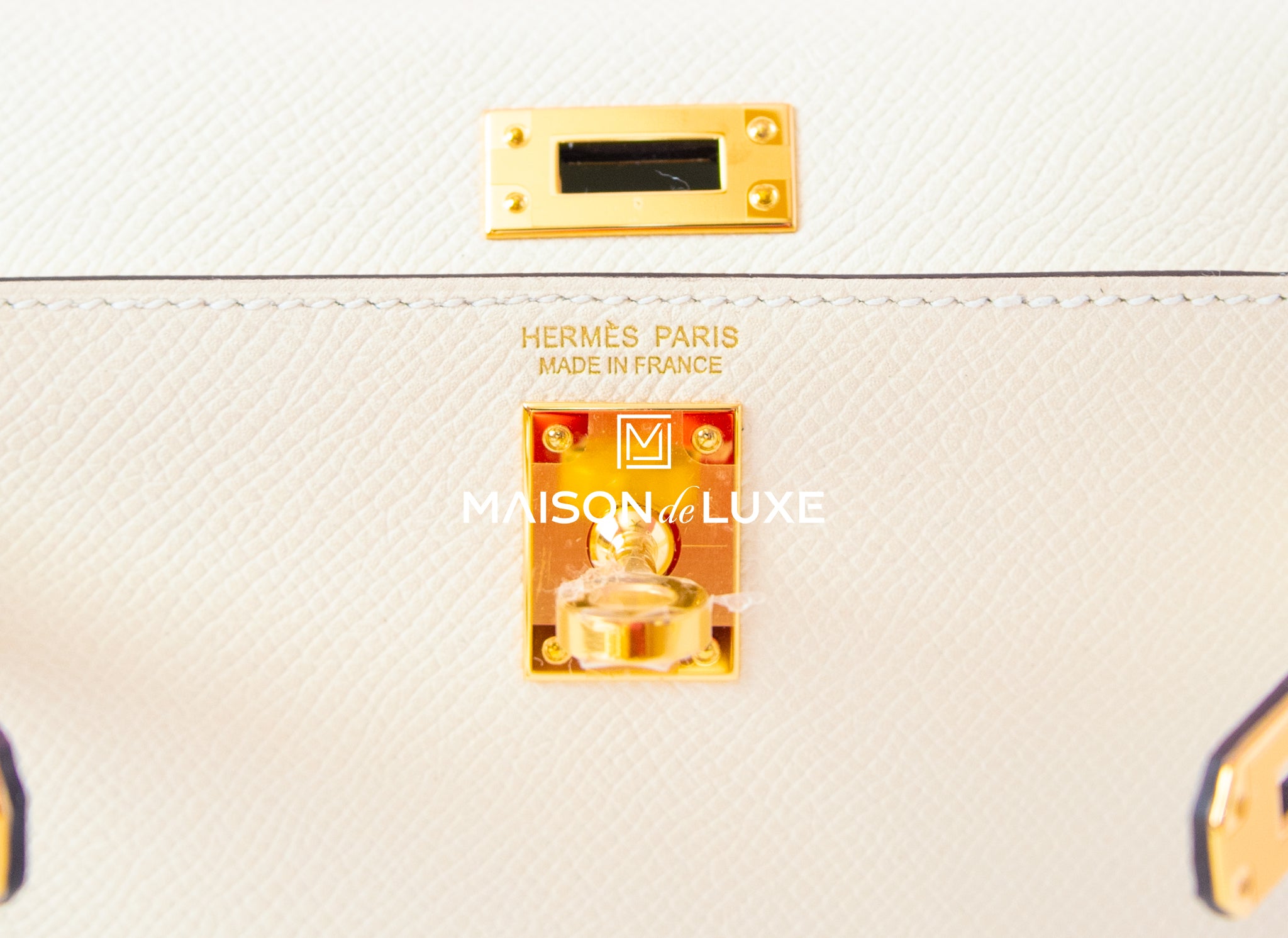 Hermès Mini Kelly 20 II in Nata Veau Epsom with Gold Hardware