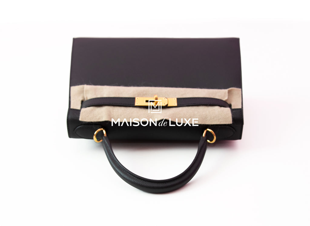 Hermes Mykonos Blue Crocodile Gold Birkin 25 Handbag Kelly Bag – MAISON de  LUXE
