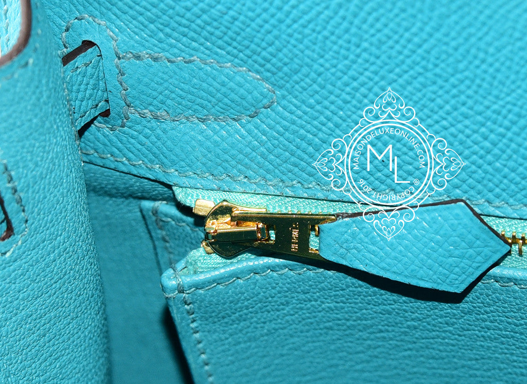 Hermès Blue Paon Epsom Birkin 25 QGB0MO12BB002