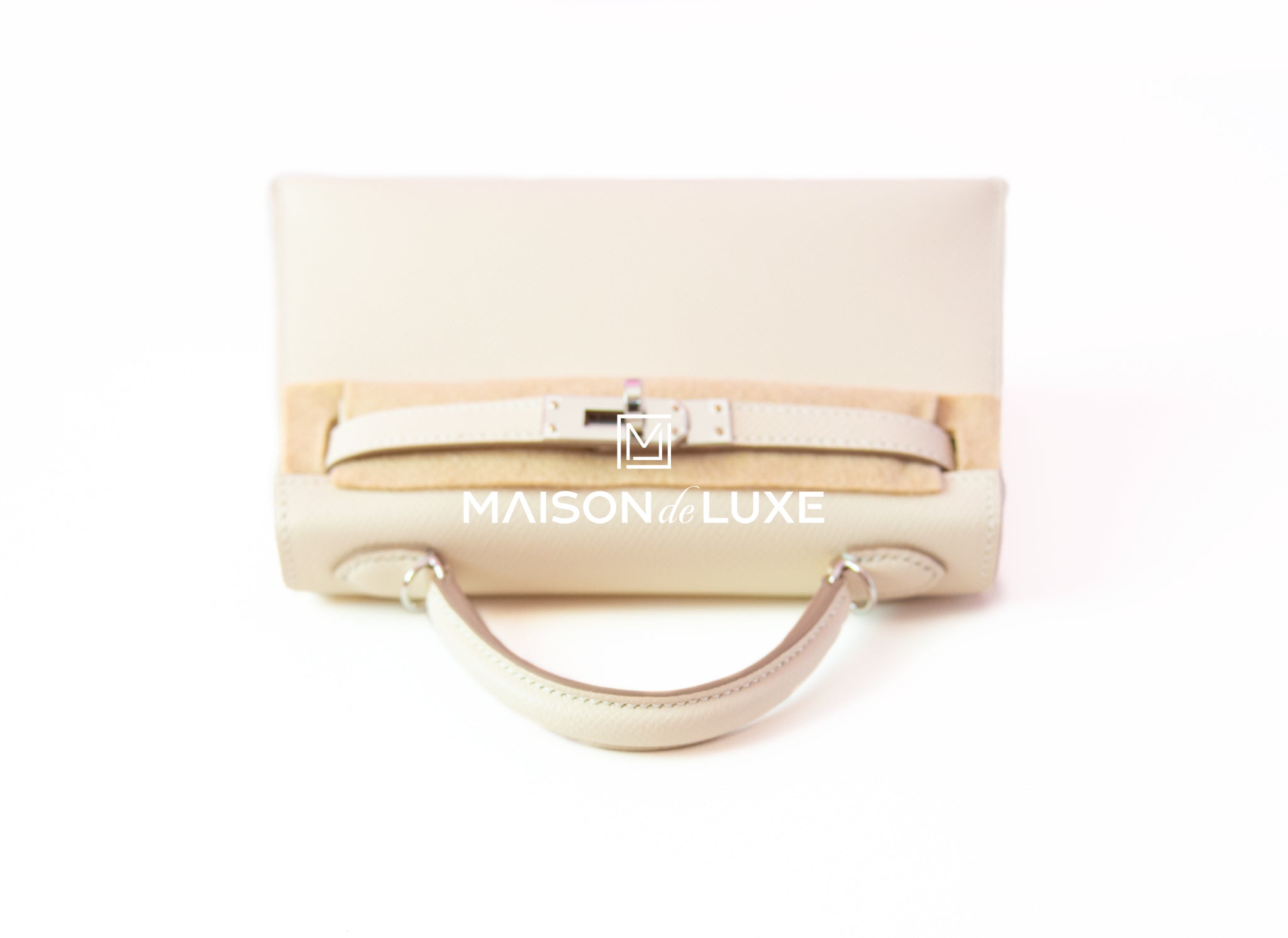 Hermès Kelly 20 Mini II Sellier Craie Epsom Gold Hardware