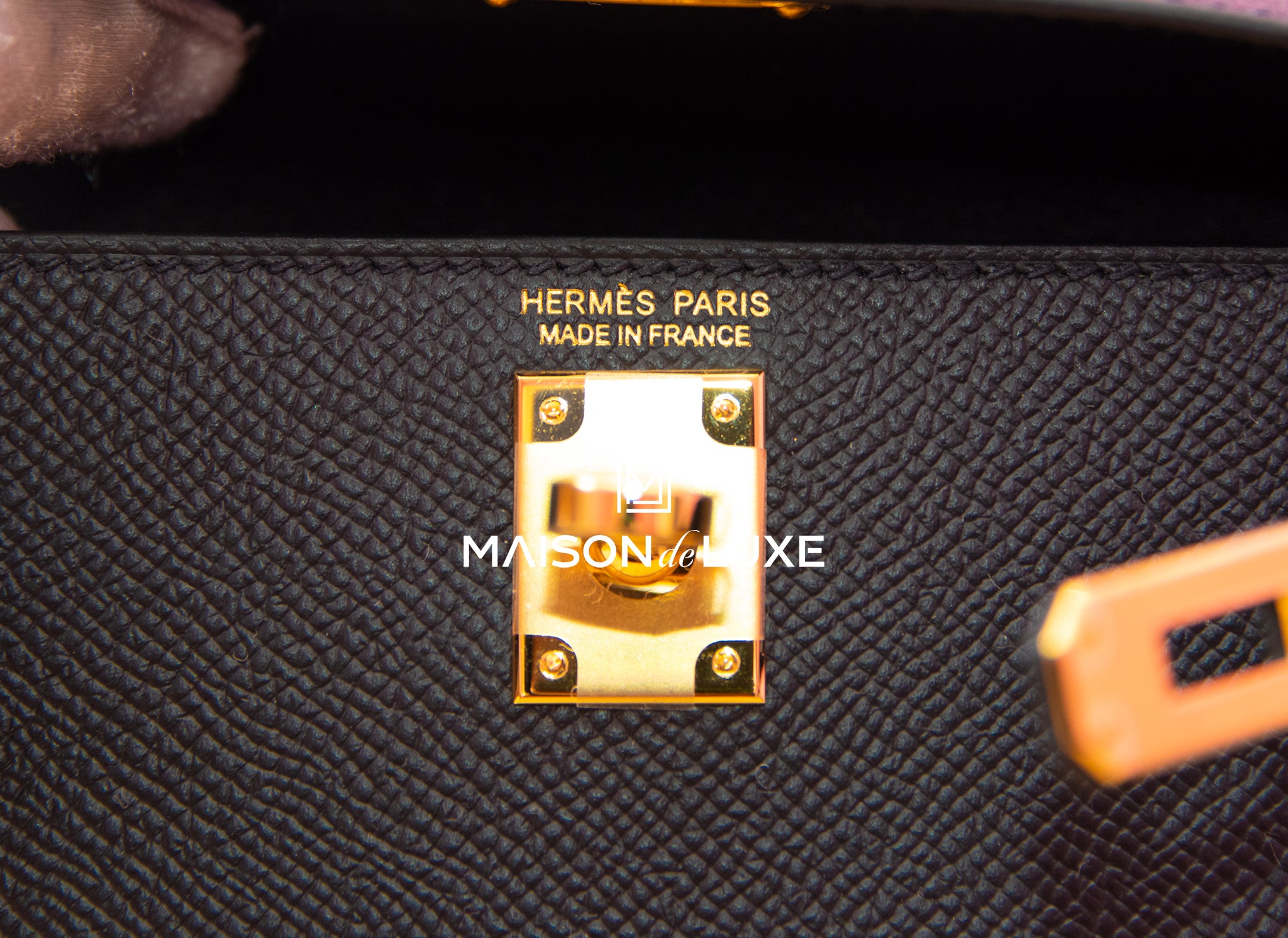 🗝️ Hermès Mini Kelly II Black Epsom Leather Gold Hardware 2023