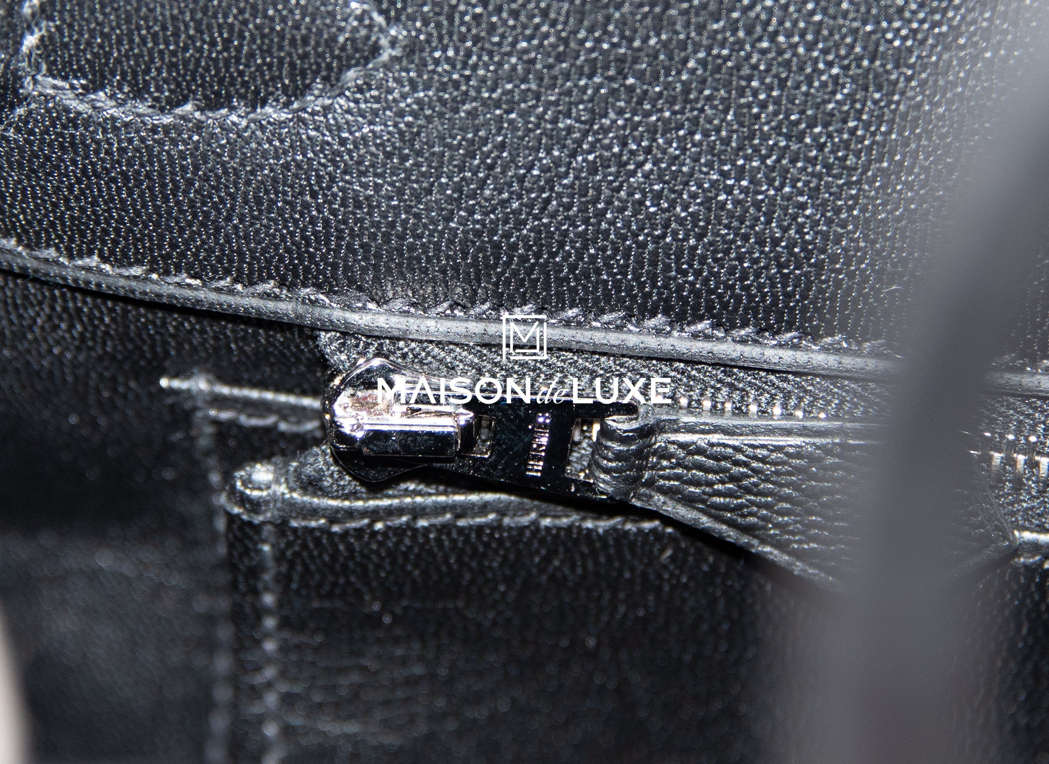 Hermes Birkin 25 Black Shiny Crocodile Palladium Hardware - Vendome Monte  Carlo