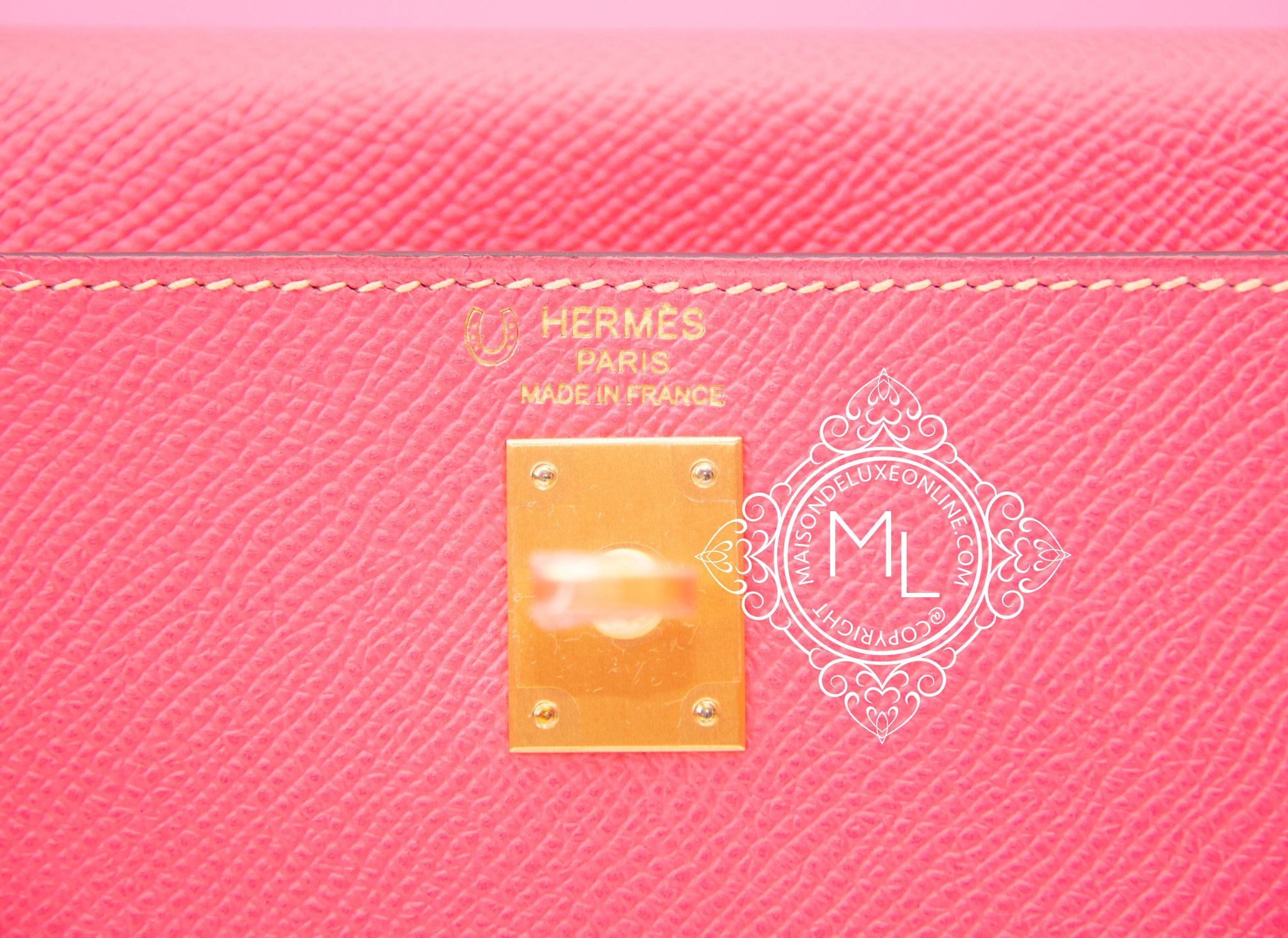 Hermès Kelly HSS 25 Rose Azalee/Gris Etain Epsom Gold Hardware GHW — The  French Hunter