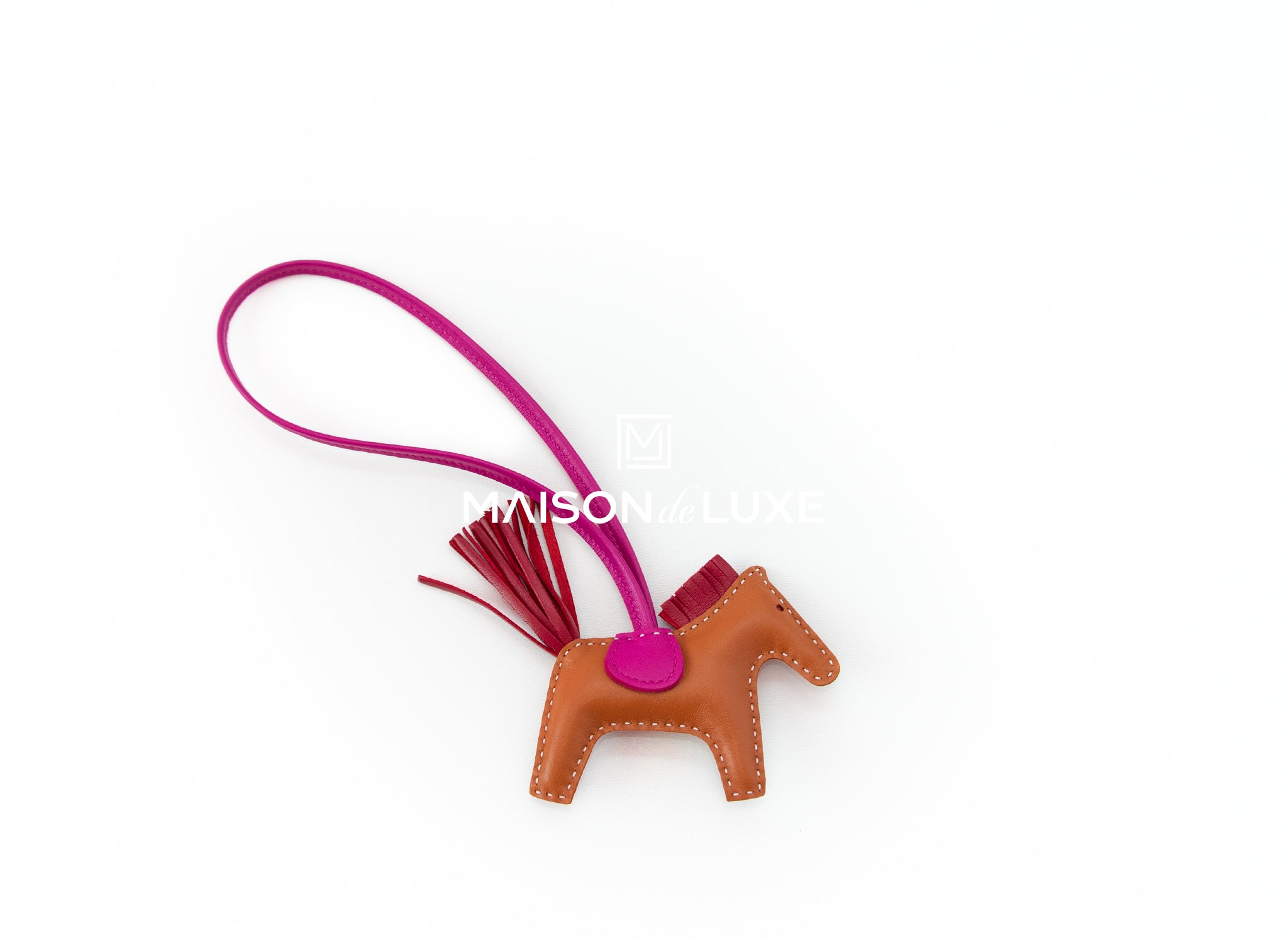 Hermes Rubis Grigri Horse Rodeo Bag Charm PM Red Madison Avenue Couture