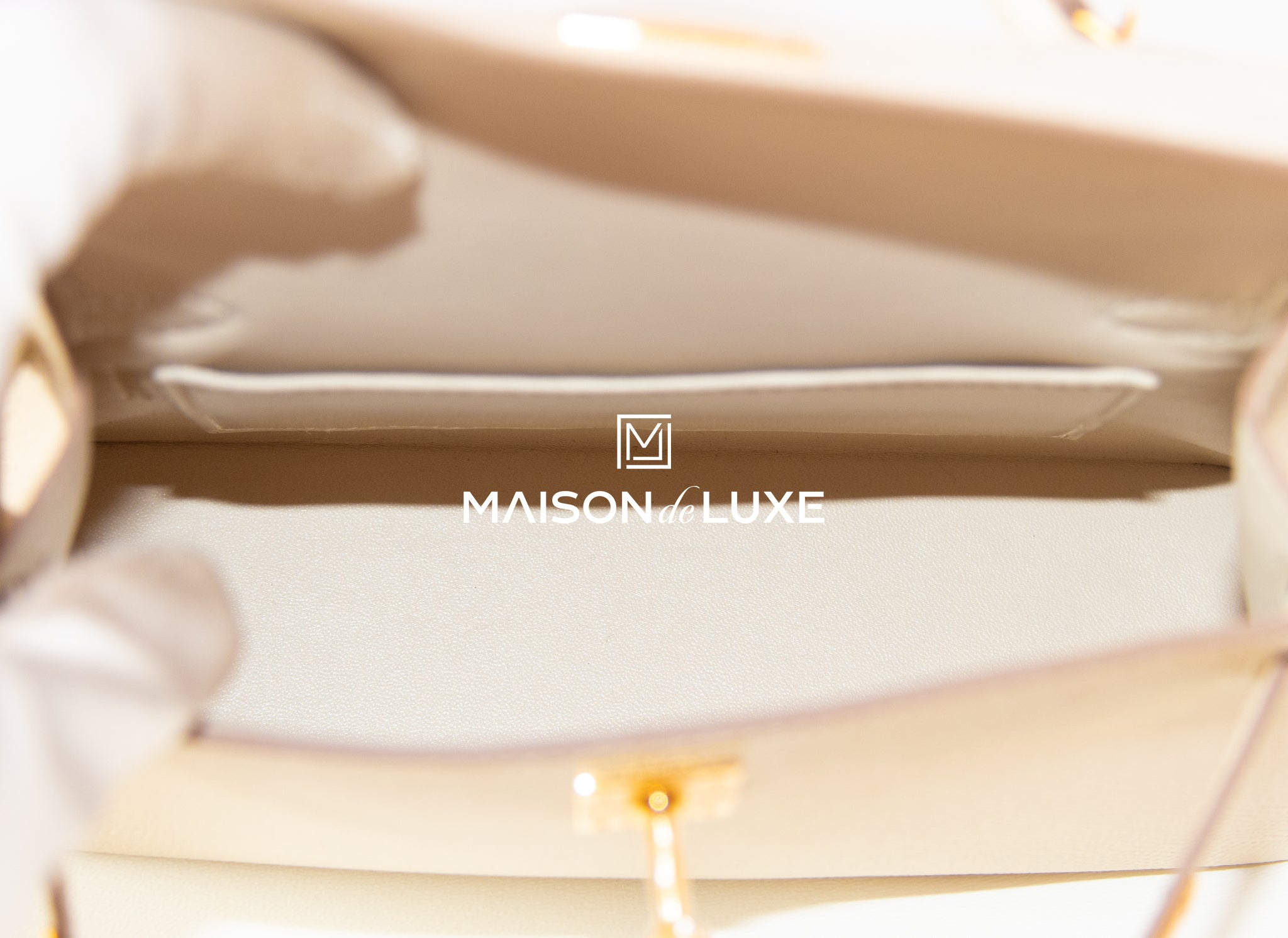 Hermes Craie White Epsom Mini Kelly II 20 cm Bag Pochette Clutch – MAISON  de LUXE