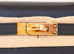 Hermes Mini Kelly II 20 Black Epsom Gold Hardware