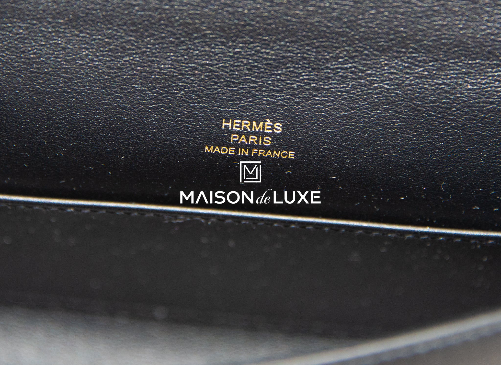 Hermes Noir Black Swift PHW Kelly Pochette Clutch Bag Handbag – MAISON de  LUXE