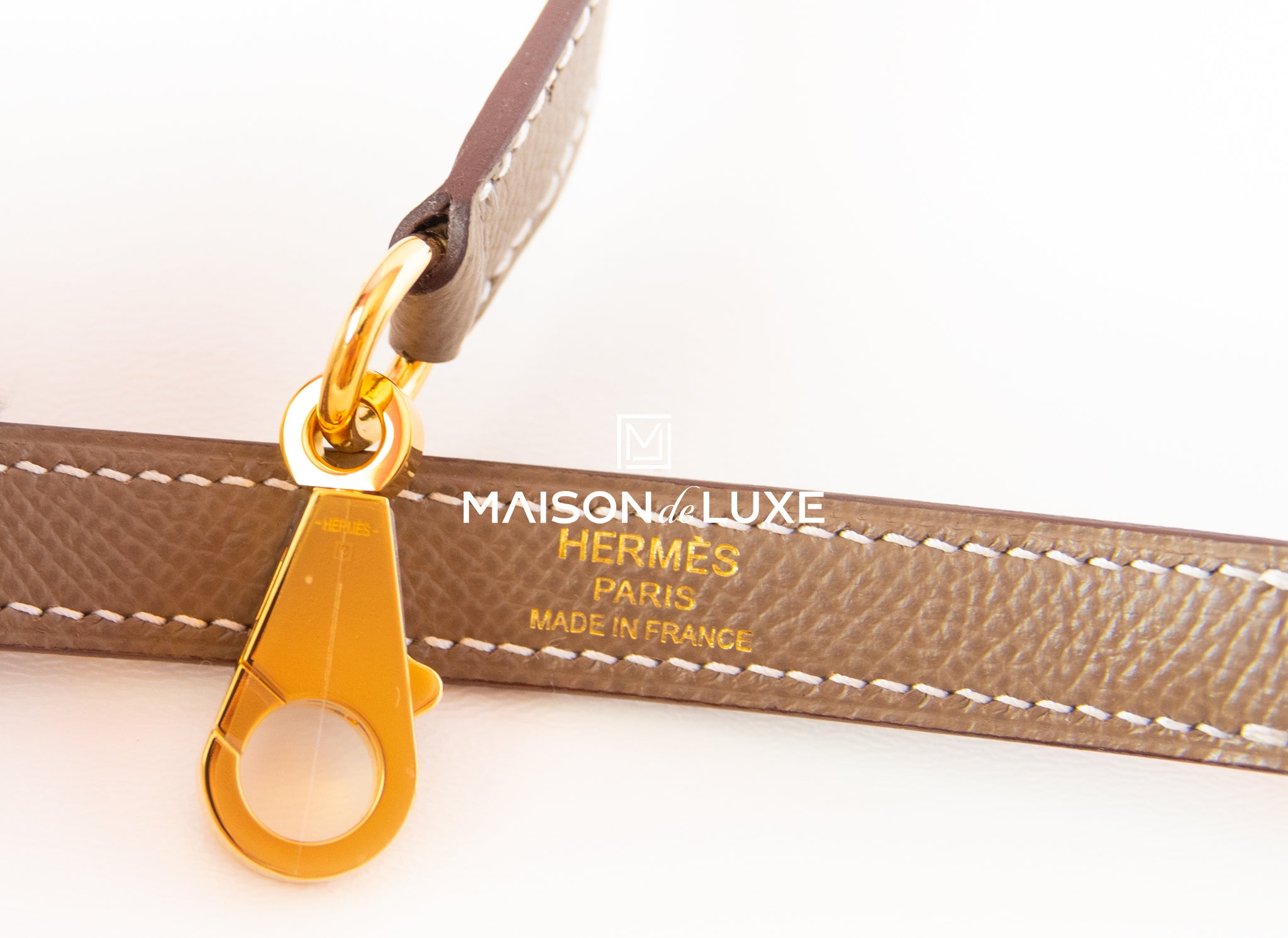 Hermes Etoupe Epsom Sellier Kelly 28cm Gold Hardware – Madison Avenue  Couture