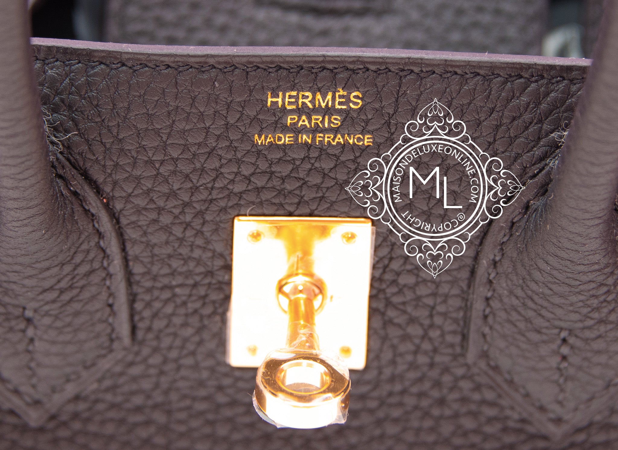 Hermes Black Noir Togo Gold Hardware Birkin 25 Handbag Bag Tote – MAISON de  LUXE