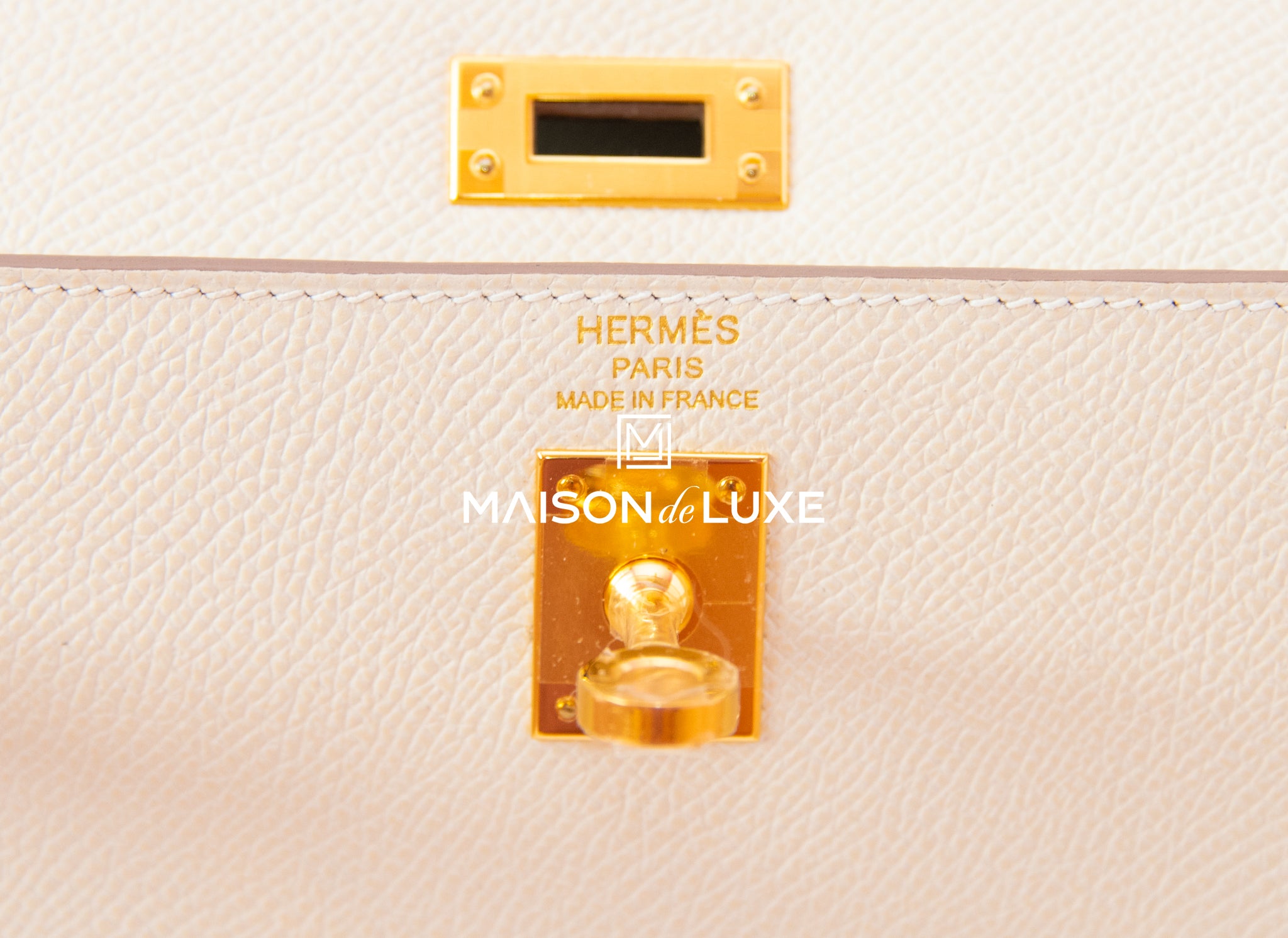 Hermès Kelly 32 Epsom Craie GHW ○ Labellov ○ Buy and Sell Authentic Luxury