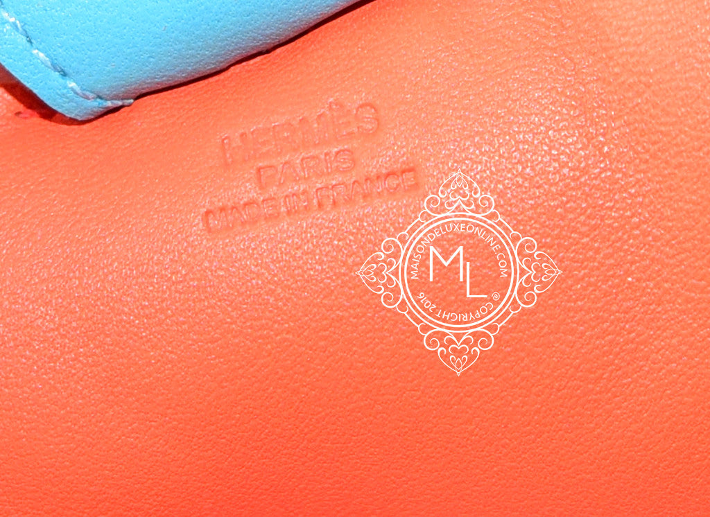 Hermes Rodeo PM Bag Charm Cornaline / Orange Poppy / Violet