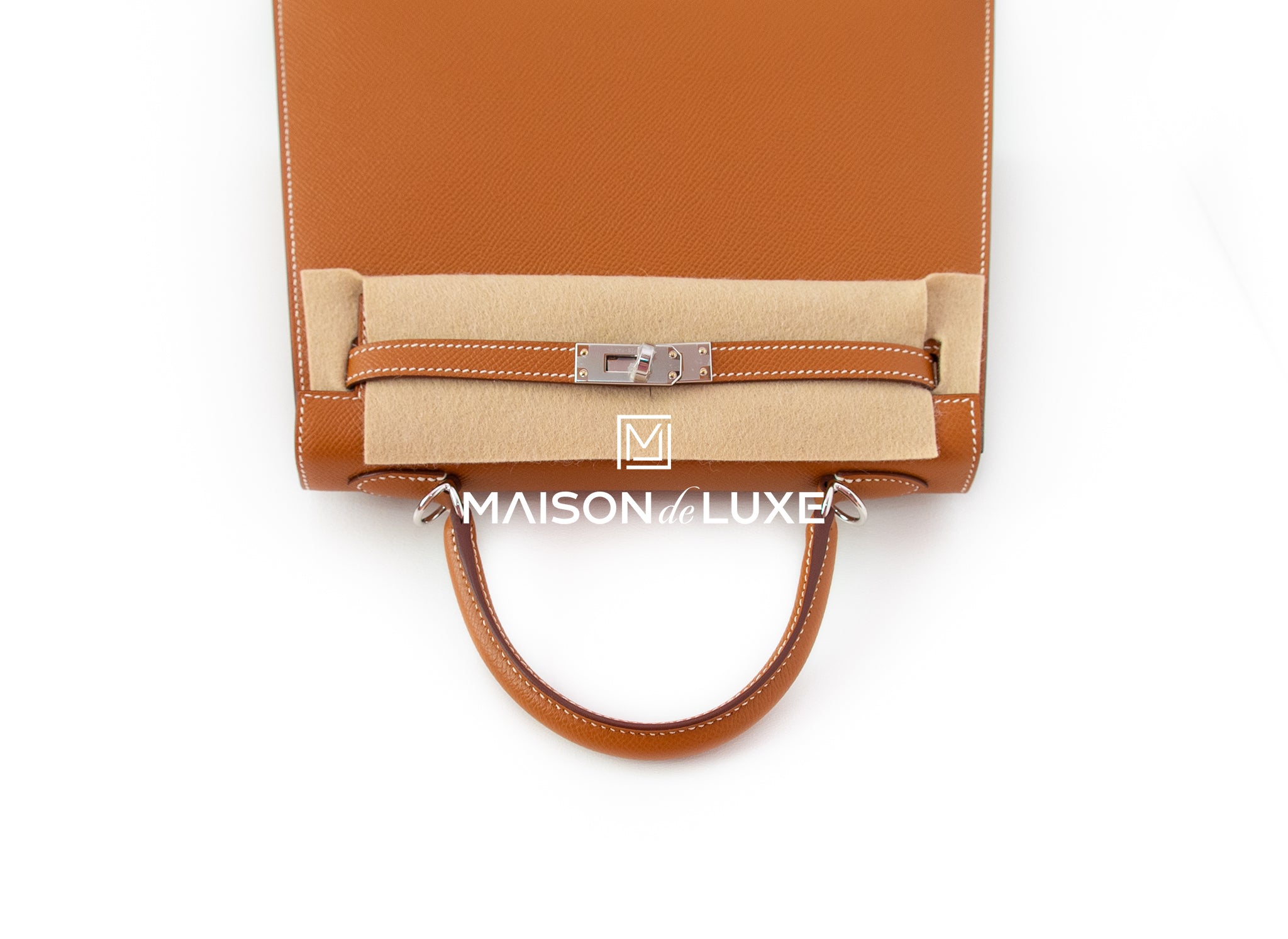 Hermès 2021 Epsom Verso Kelly II Sellier 25 - Brown Handle Bags