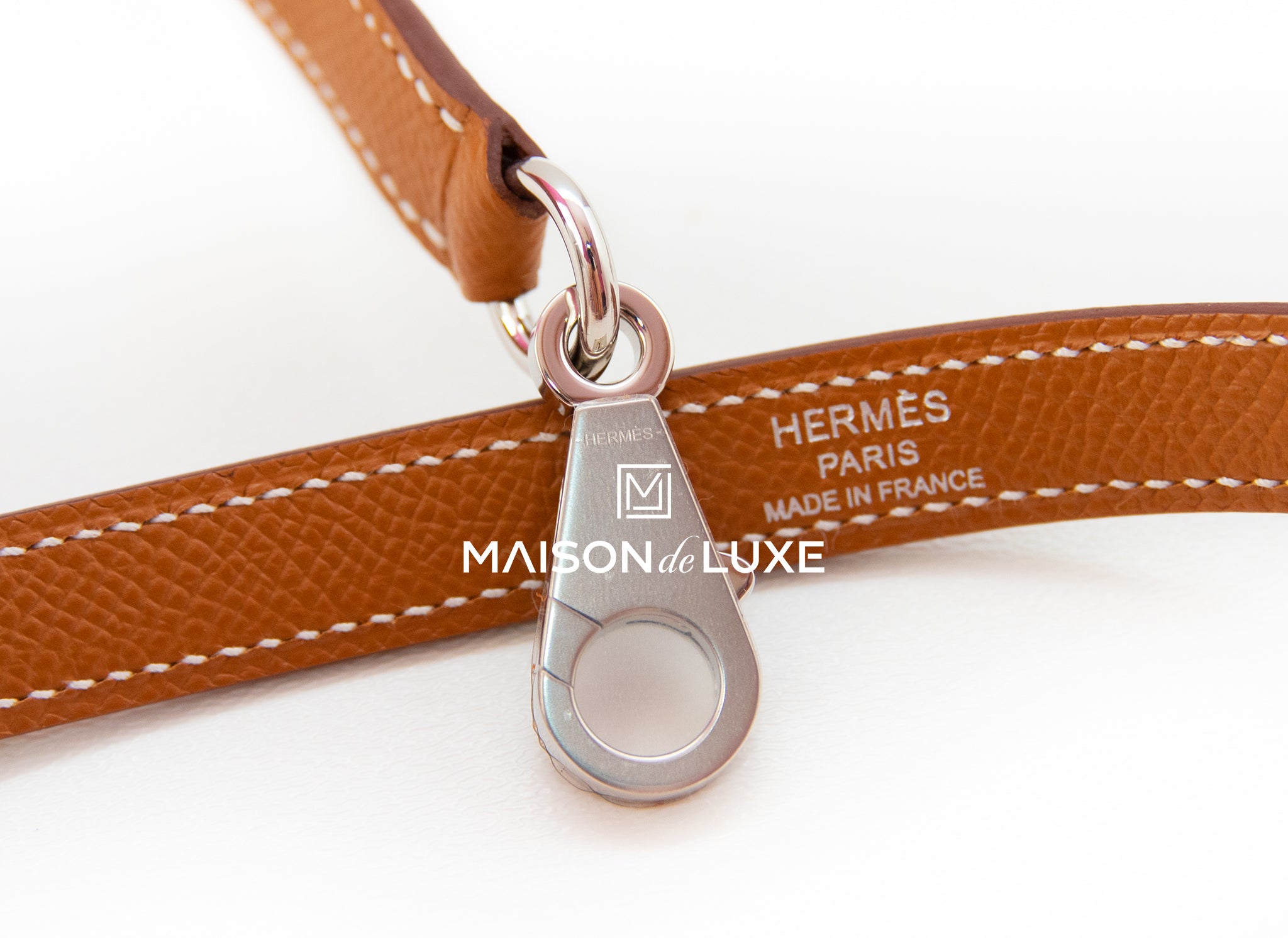 Kelly 25 leather handbag Hermès Gold in Leather - 35665184
