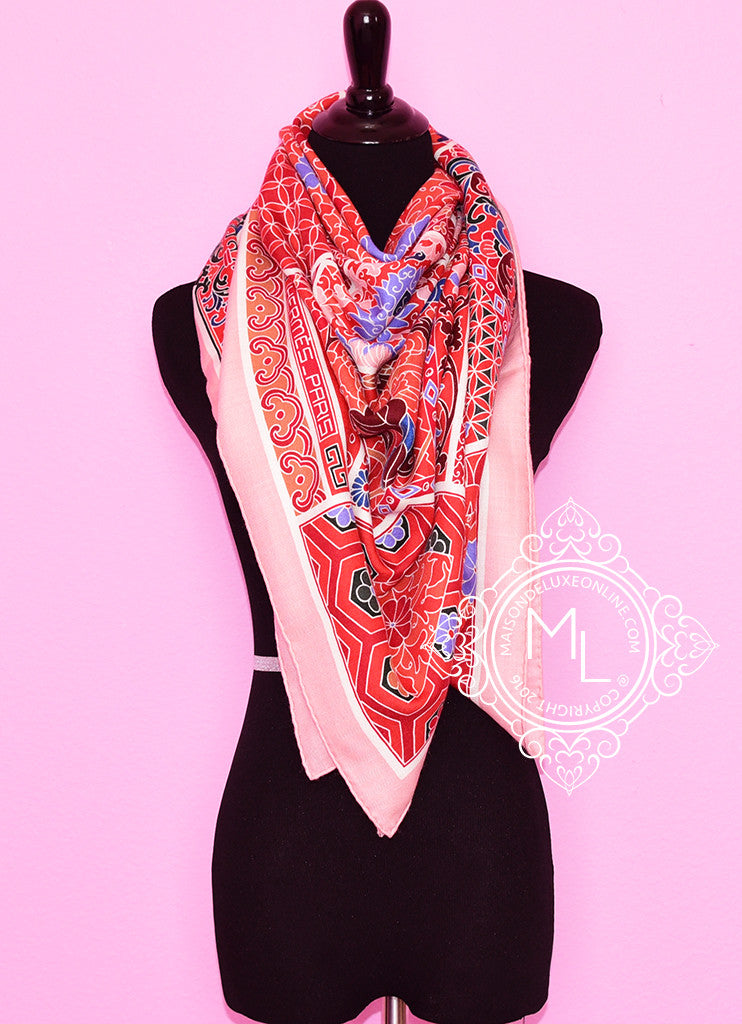 Hermes Cashmere 140 GM Collections Imperiales Shawl Scarf Wrap – MAISON ...