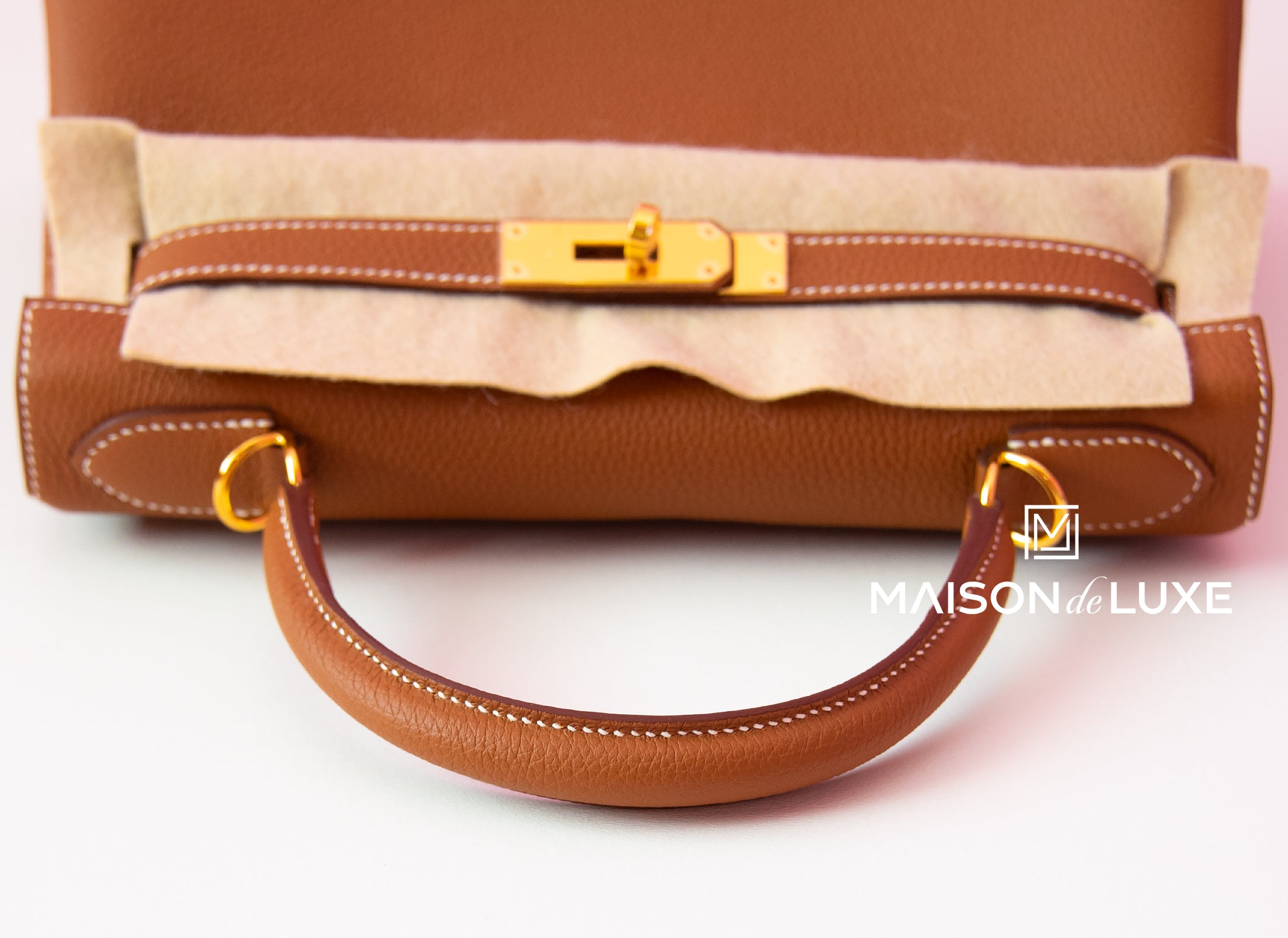 Hermes Kelly Togo Gold-tone 32 Parchemin Beige in Togo Leather