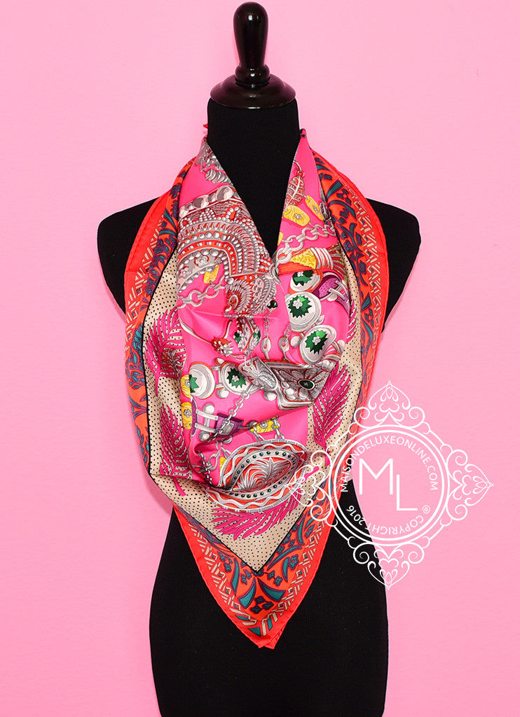 Hermes Twill Silk 90 cm Zénobie, Reine de Palmyre Scarf Shawl Wrap ...