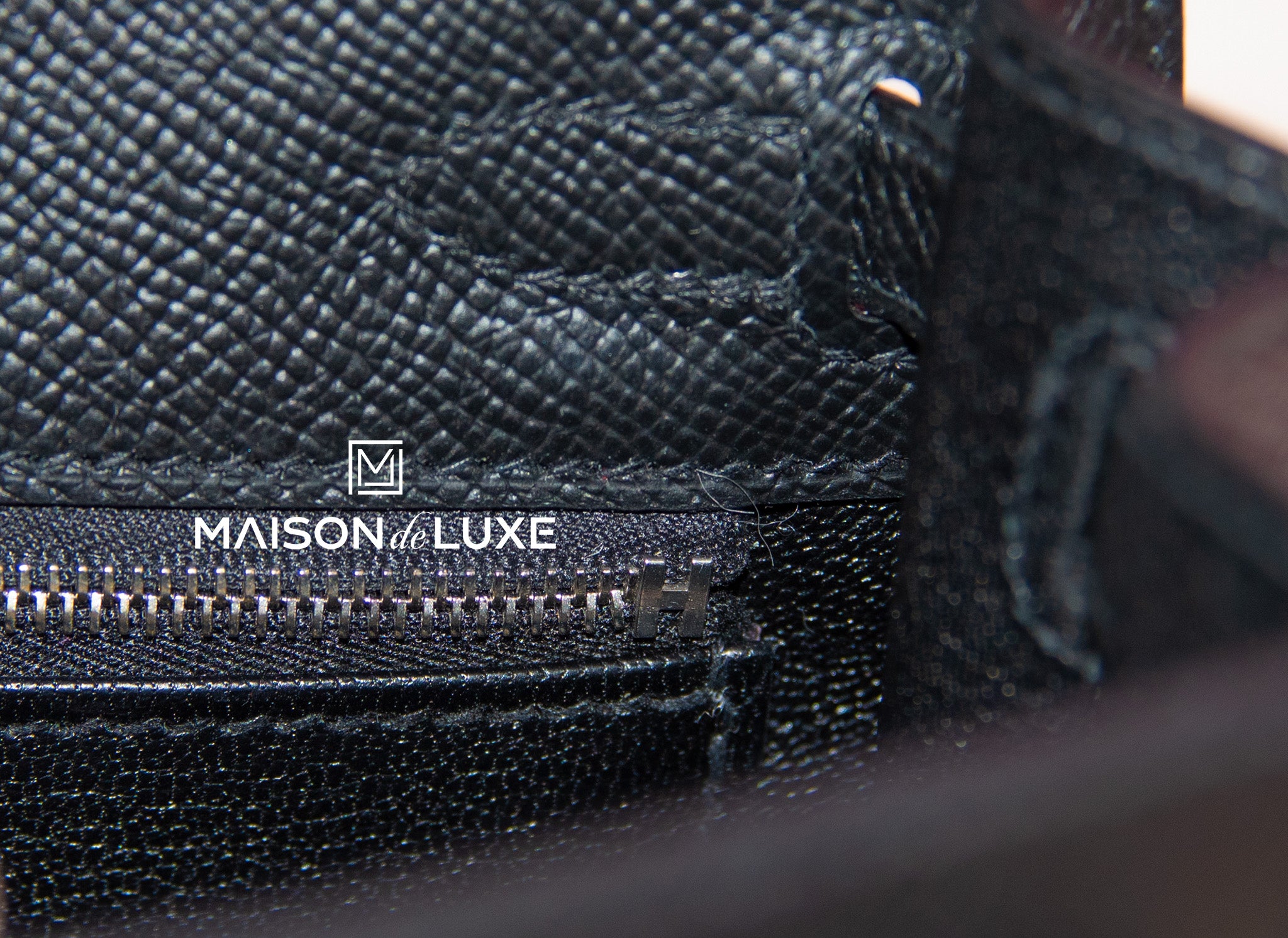 Hermès Kelly 25cm Sellier Veau Epsom Noir 89 Palldium Hardware – SukiLux