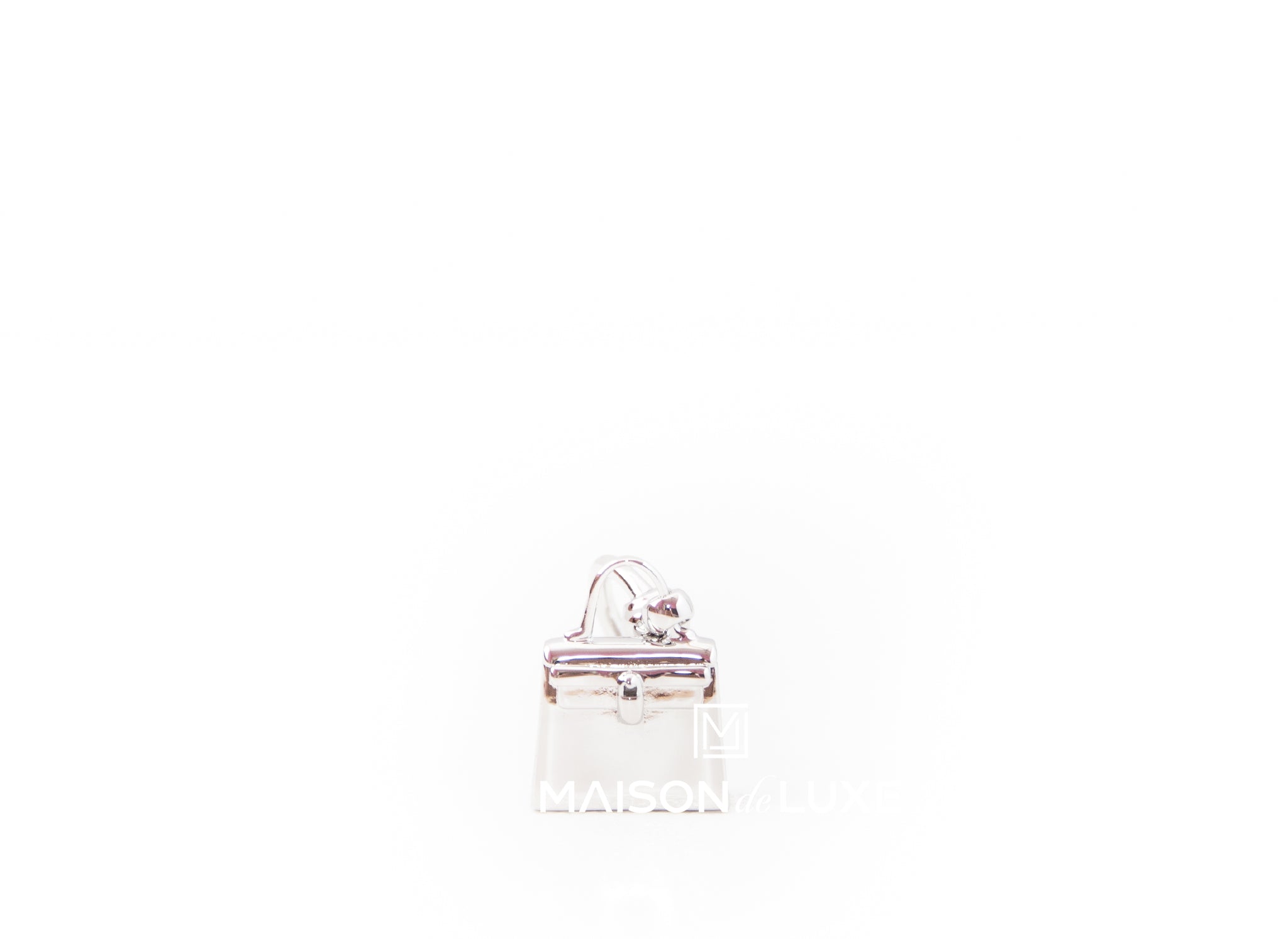Hermès Micro Mini Kelly Twilly Bag Charm Black Swift Palladium Hardware