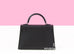 Hermes Mini Kelly II 20 Black Epsom Palladium Hardware