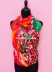 Hermes "Jaguar Quetzal" Fuchsia Twill Silk 90 cm Scarf